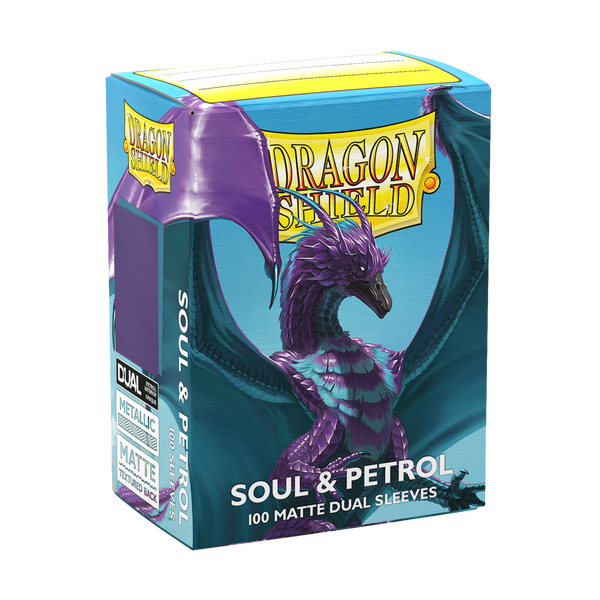 DRAGON SHIELD SLEEVES DUAL MATTE SOUL AND PETROL 100CT [2026-06-26]