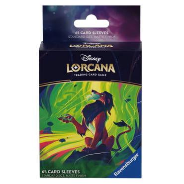 DISNEY LORCANA CARD SLEEVE SET 6 SCAR