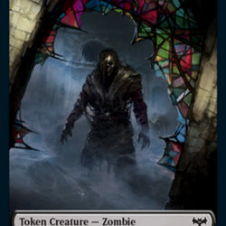 Zombie (008) // Human Soldier Double-Sided Token [Innistrad: Crimson Vow Tokens]