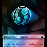 Alien Angel // Treasure (0063) Double-Sided Token (Surge Foil) [Doctor Who Tokens]