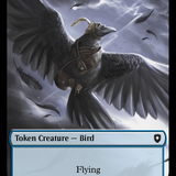 Storm Crow // Frog Lizard Double-Sided Token [Bloomburrow Commander Tokens]