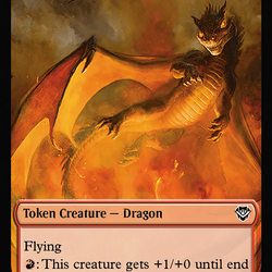 Dragon Egg // Dragon Double-Sided Token [Outlaws of Thunder Junction Commander Tokens]