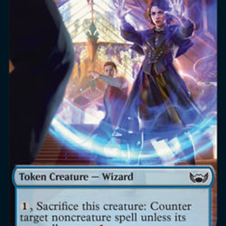Treasure (016) // Wizard Double-Sided Token [Streets of New Capenna Tokens]