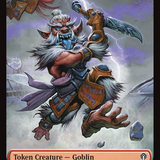 Zombie Army // Goblin Double-Sided Token [Reality Fracture Commander Tokens]
