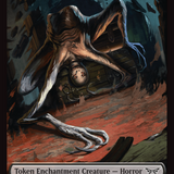 Horror // Copy Double-Sided Token [Duskmourn: House of Horror Tokens]