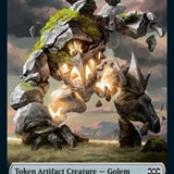 Golem // Human Soldier Double-Sided Token [Double Masters Tokens]