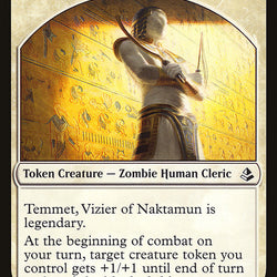 Temmet, Vizier of Naktamun // Zombie Double-Sided Token [Amonkhet Tokens]