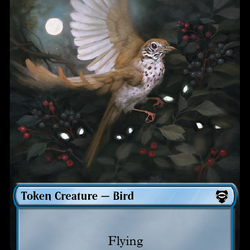 Elf Warrior // Bird Double Sided Token [The Lord of the Rings: Tales of Middle-Earth Commander Tokens]