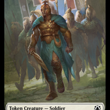 Vampire Knight // Soldier Double-Sided Token [March of the Machine Commander Tokens]