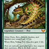 Blex, Vexing Pest // Search for Blex [Strixhaven: School of Mages Prerelease Promos]