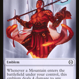 Koth, Fire of Resistance Emblem [Phyrexia: All Will Be One Tokens]