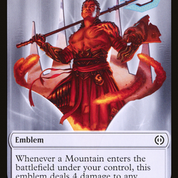 Koth, Fire of Resistance Emblem [Phyrexia: All Will Be One Tokens]