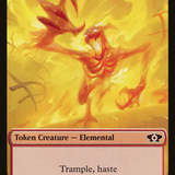 Elemental (02) // Teferi's Talent Emblem Double-Sided Token [March of the Machine Commander Tokens]