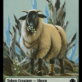 Zombie // Sheep Double-Sided Token [Dominaria Remastered Tokens]