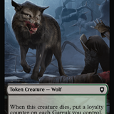 Human Soldier // Wolf (035) Double-Sided Token [Bloomburrow Commander Tokens]