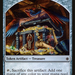 Saproling // Treasure (010) Double-Sided Token [Explorers of Ixalan Tokens]
