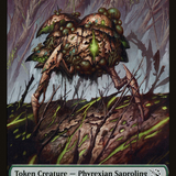 Monk // Phyrexian Saproling Double-Sided Token [March of the Machine Tokens]