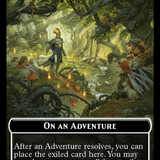 Wicked Role / Cursed Role // Emblem - On An Adventure Double-Sided Token [Wilds of Eldraine Tokens]