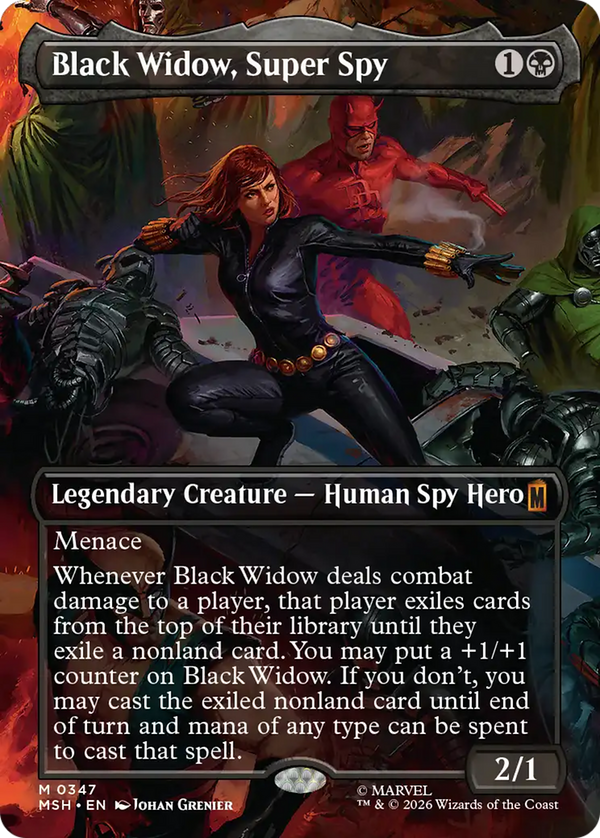 Black Widow, Super Spy (Borderless) (0347) [Marvel Super Heroes]