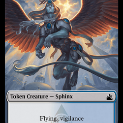 Goblin (0008) // Sphinx Double-Sided Token [Ravnica Remastered Tokens]