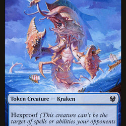 Human Soldier // Kraken Double-Sided Token [Theros Beyond Death Tokens]