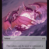 Copy // Dragon (0014) Double-Sided Token [Tarkir: Dragonstorm Commander Tokens]