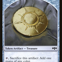 Cleric // Treasure Double-Sided Token [Ravnica Allegiance Guild Kit Tokens]