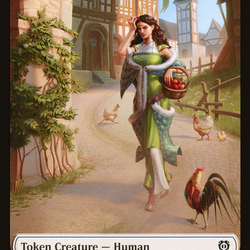 Human // Spirit Double-Sided Token [Phyrexia: All Will Be One Commander Tokens]