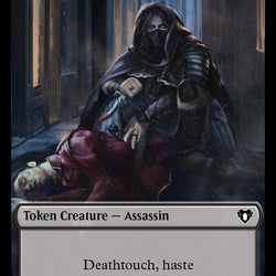 Treasure // Assassin Double-Sided Token [Commander Masters Tokens]