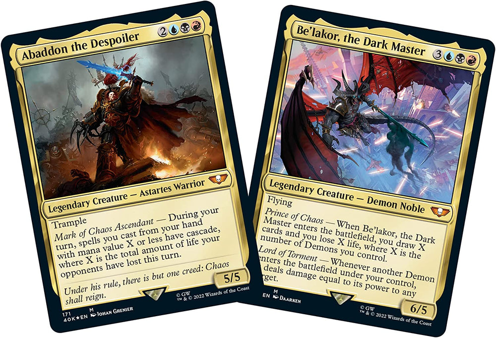 MTG Universes Beyond: Warhammer 40K Commander The Ruinous Powers