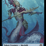 Bird // Merfolk (0003) Double-Sided Token [The Lost Caverns of Ixalan Commander Tokens]