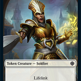 Elf Warrior // Soldier Double-Sided Token [Starter Commander Decks]