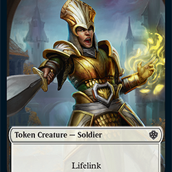 Elf Warrior // Soldier Double-Sided Token [Starter Commander Decks]