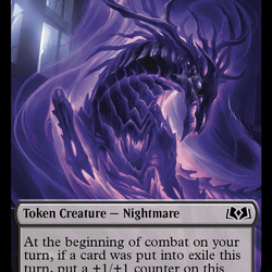 Nightmare // Food (0010) Double-Sided Token [Wilds of Eldraine Tokens]
