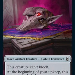 Satyr // Goblin Construct Double-Sided Token [Challenger Decks 2021 Tokens]