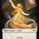 Spirit (0006) // Manifest Double-Sided Token [Duskmourn: House of Horror Tokens]