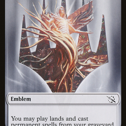 Warrior // Wrenn and Realmbreaker Emblem Double-Sided Token [March of the Machine Tokens]