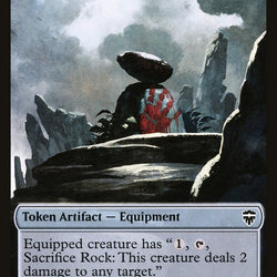 Elf Warrior // Rock Double-Sided Token [Commander Legends Tokens]