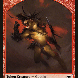Goblin // Boar Double-Sided Token [Planechase Anthology Tokens]