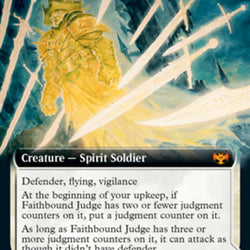 Faithbound Judge // Sinner's Judgment (Extended Art) [Innistrad: Crimson Vow]