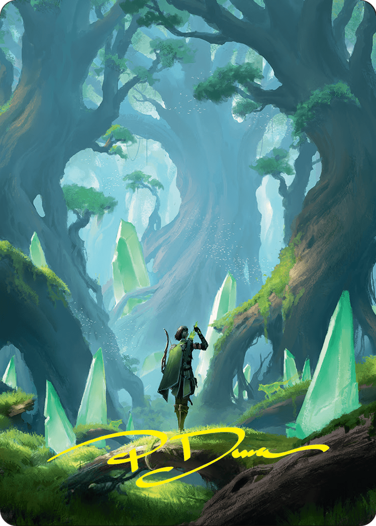 Forest // Forest (AFDN-025) (Borderless) [Foundations Art Series] Foil