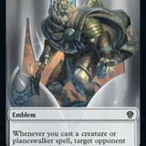 Soldier // Ajani, Sleeper Agent Emblem Double-Sided Token [Dominaria United Tokens]