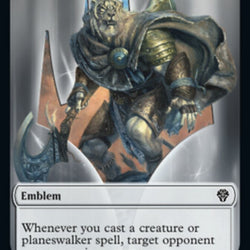 Soldier // Ajani, Sleeper Agent Emblem Double-Sided Token [Dominaria United Tokens]