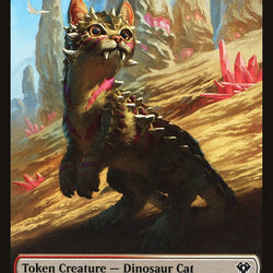 Bird // Dinosaur Cat Double-Sided Token [Commander 2020 Tokens]