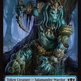Salamander Warrior // Zombie Druid Double-Sided Token [Tarkir: Dragonstorm Commander Tokens]