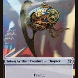 Faerie Rogue // Thopter Double-Sided Token [Zendikar Rising Commander Tokens]