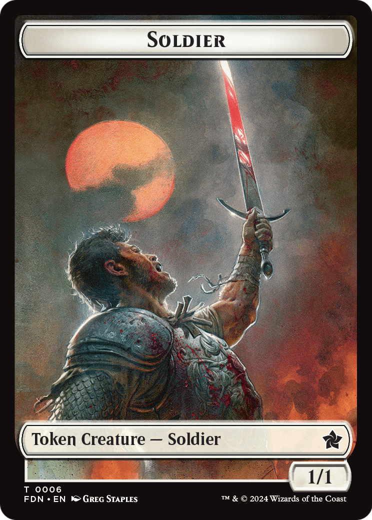 Soldier (TFDN-006) [Foundations Tokens] Foil