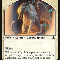 Glyph Keeper // Warrior Double-Sided Token [Amonkhet Tokens]