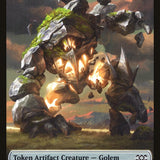 Clue // Golem Double-Sided Token [Double Masters Tokens]