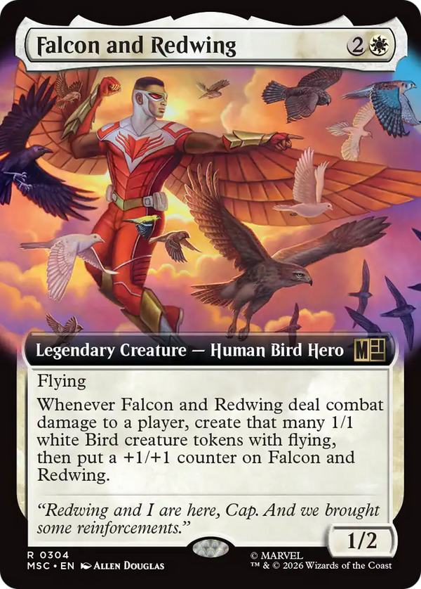 Falcon and Redwing (Extended Art) [Marvel Super Heroes Commander]
